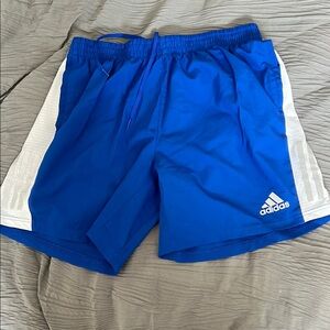 Adidas Men's Blue Athletic Shorts worn once. Lined 7 inch running